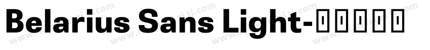 Belarius Sans Light字体转换